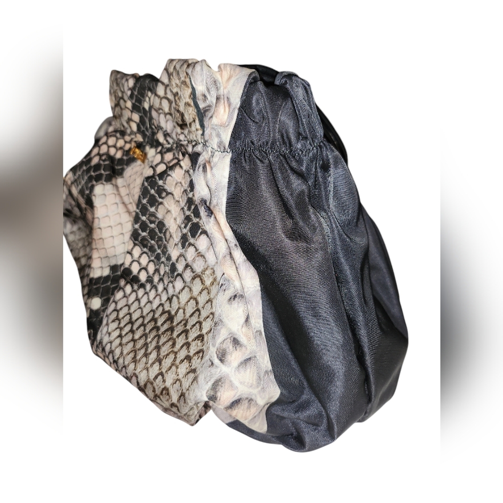 Prada Python Print Nylon Crossbody Handbag - image 5